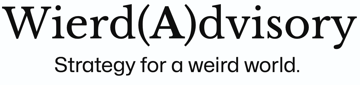 Wierd(A)dvisory - a boutique consultancy focused on craftsman results